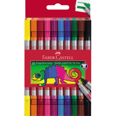 Fasermaler Castell 151110 10er Etui Doppel