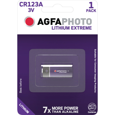 Batterie Agfaphoto Lithium CR123A 3V 