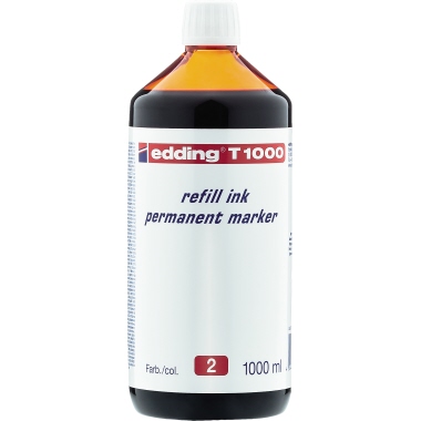 Nachfülltusche Edding T1000 1L rot 