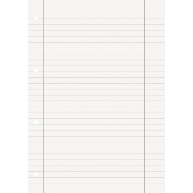 Schulblock Brunnen 1052527 liniert A4 ,mit Rand Innen Und AUßEN, , 70g, 50 Bla