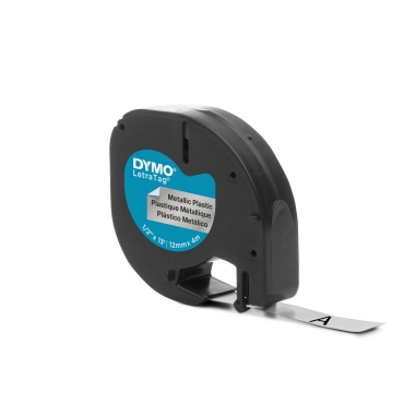 Schriftband Dymo Letra Tag 91228 silber Metall