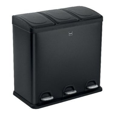 Mülltrennsystem helit H2405295 3x20 Liter The Seperator schwarz