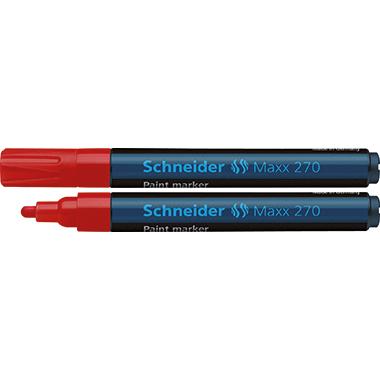 Lackmarker Schneider Maxx 270 1-3mm rot 