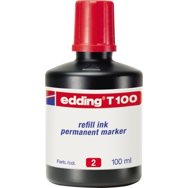 Nachfülltusche Edding T100 100ml rot 