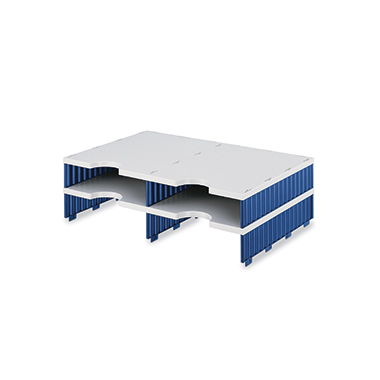 Sortierstation Styrodoc Duo 4F grau/blau 268-1202.38
