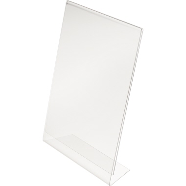 Tischaufsteller Deflecto 684101 DIN A6 tr Classic Image 10,4x4,1x15,8cm