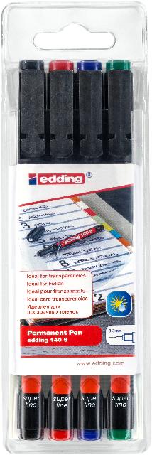 OHP-Marker Edding 140 S 4er Etui 