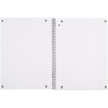 Collegblock Oxford 100050361 A4+ kar m.R Mit Rand Links Und Rechts, 90 G/m²