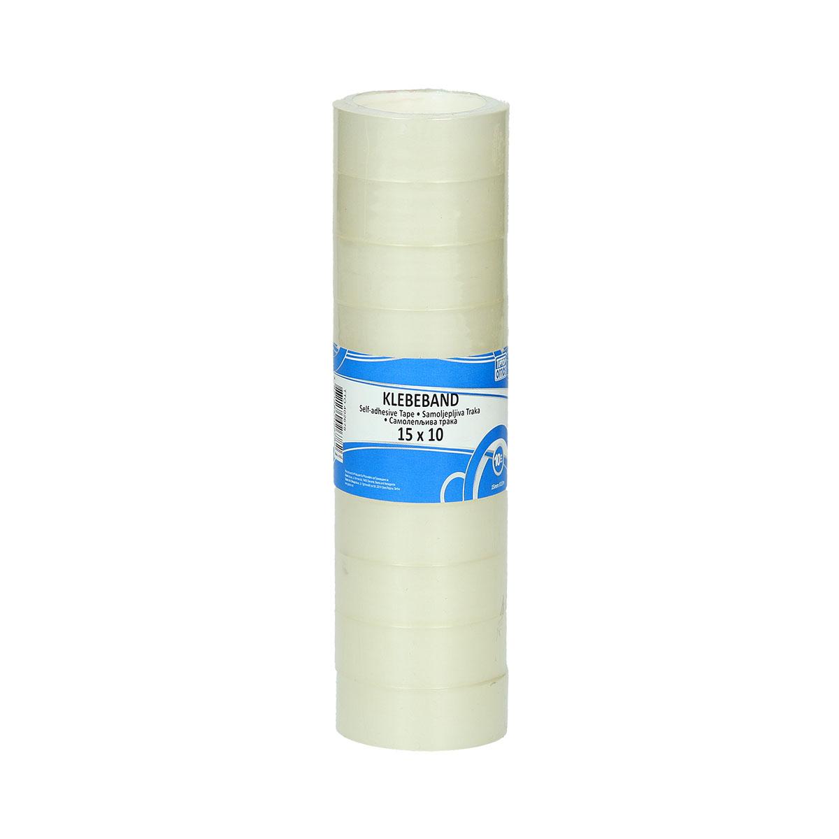 Klebefilm 15mm x 10m transparent 10 Stück