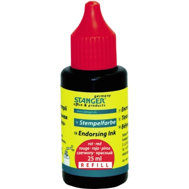 Stempelfarbe Stanger 01800 25ml o. Öl ro 0 Ohne T, Permanent