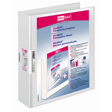 Präsentationsordn. Velo 11381 A4 60mm we 280x315x, Pp