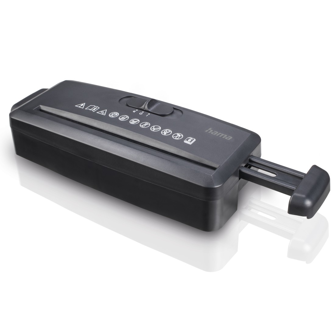 Aktenvernichter Hama Mini S6 8 mm P1 schwarz