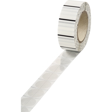 Verschlussmarke Veloflex ø25mm perfor. transparent