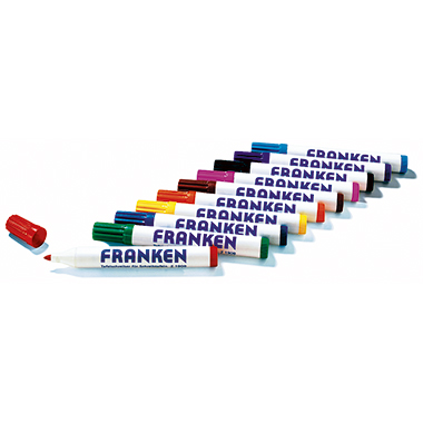 Boardmarker Franken Z1901 farbig sort. Sortiert, 2-6mm Rundspitze, Nachfüllbar