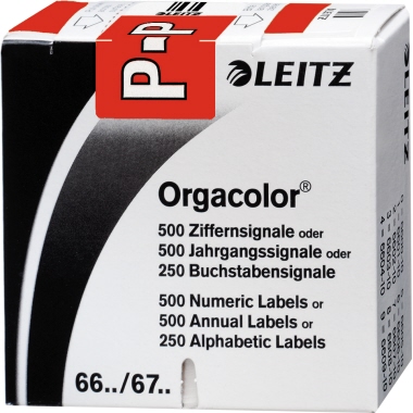 Buchstabensignale Leitz 6625/1 P rot 