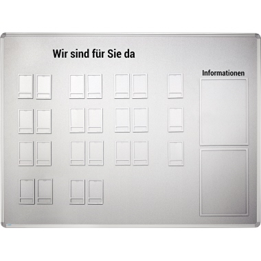 Magnettafel Ultradex 800046 120x90cm Silber Fototaschen Mit Rücken