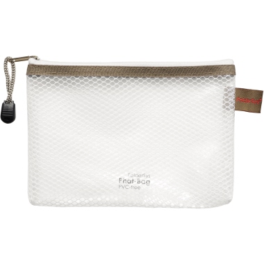 Reißverschlusstasche Foldersys A6 taupe Pvc-frei, 40496-27