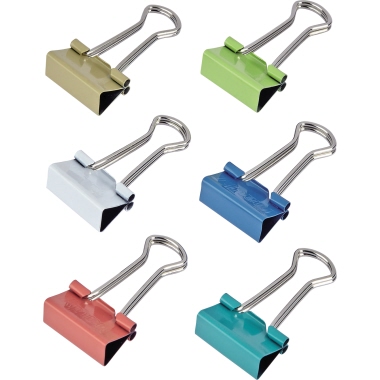 Briefklemmer Maul 21419 19mm 12 Stück farblich sortiert