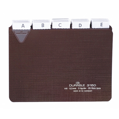 Leitkarte Durable 3160 A6quer Kunststoff 