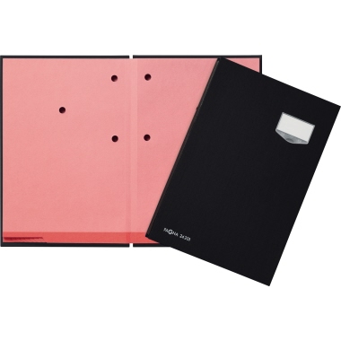 Unterschriftsmappe 24201 A4 20F schwarz 