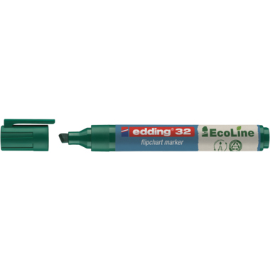 Flipchartmarker Edding 32 EcoLine grün 1-5 Mm, Keilspitze