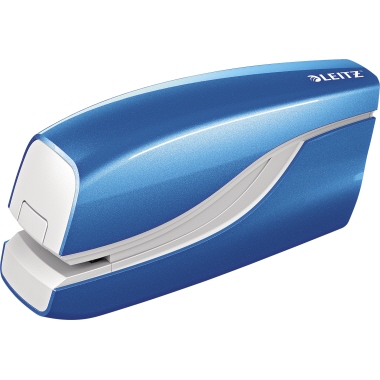 Heftgerät Leitz 5566 elektr. WOW blau metallic, 10 Blatt