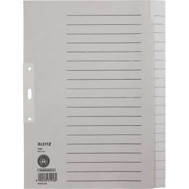 Register Leitz 1220 A4 blanko 20tlg. Papier, Volle Höhe