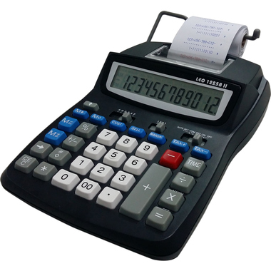 Tischrechner LEO 1225BII 12-stellig Inkl. Netzteil