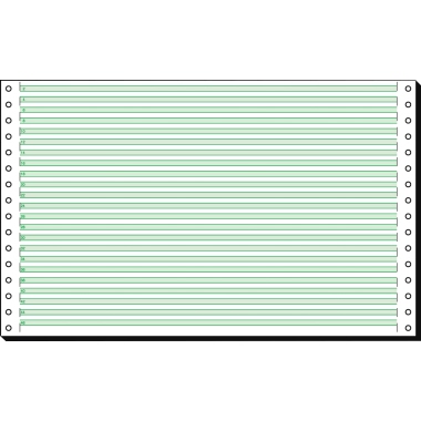 Tabellierp. Sigel 08336 8x330mm 1fach 0 60g, 1/6 Grün, Lp