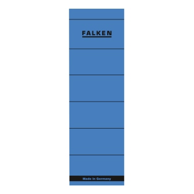 Rückenschild breit/kurz blau 10St. Selbstklebend