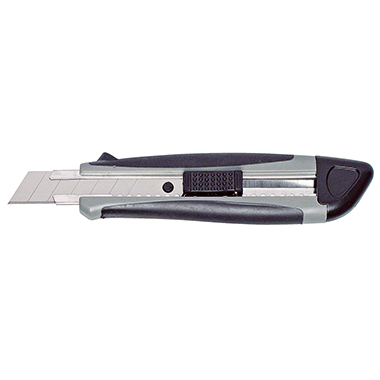 Cutter Maul 7731884 18mm grau gummierte Griffzone, Rutschbremse