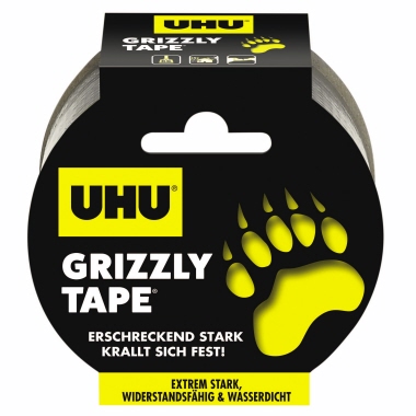 Klebeband Uhu Grizzly Tape 49mmx10m Extrem Widerstandsfähig, REIßFEST, 51675