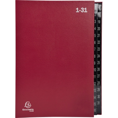 Pultordner Exacompta 32tlg. 1-31 rot 