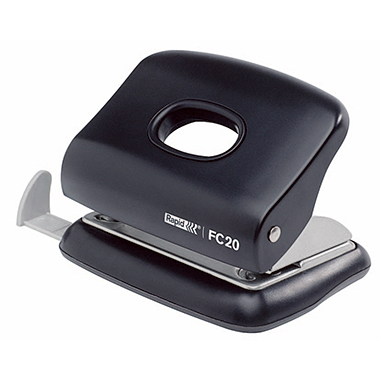 Locher Rapid FC20 schwarz max. 20Bl Kunststoff schwarz