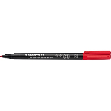 OHP-Marker Staedtler 317M Lumocolor rot Permanent, 1,0mm