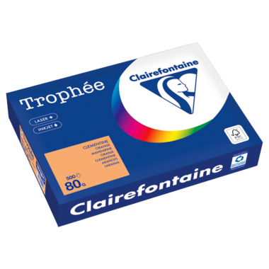 Kopierpapier Clairefontaine 1878C A4 80g mandarine 500 Blatt