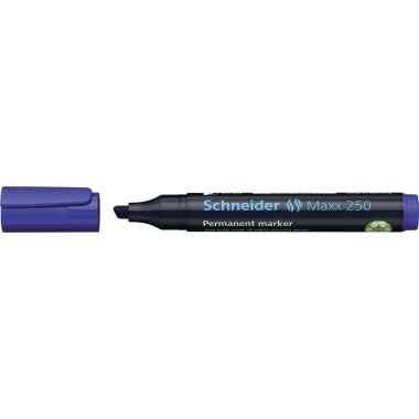 Permanentmarker Schneider Maxx 250 blau 2-7mm, Keilspitze