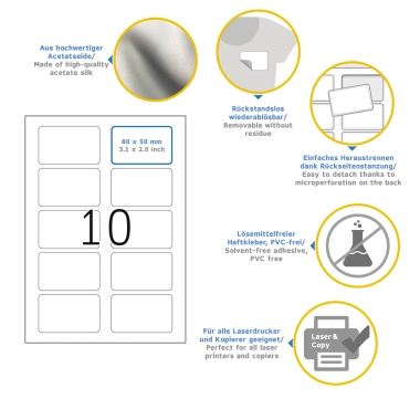 Etikett Herma 4410 80x50mm blauer Rand Namens/textil, Ablösbar, Acetatse Etikett Herma 4410 80x50mm blauer Rand Namens/textil, Ablösbar, Acetatse