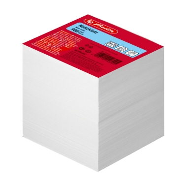 Notizklotz 9x9cm 900 Blatt weiß geleimt weiß 146225