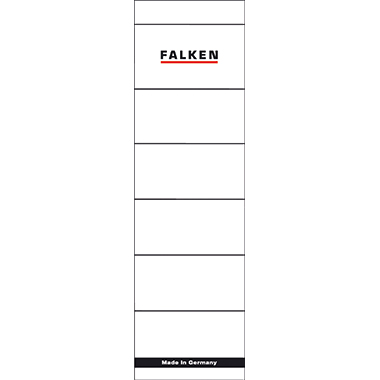Rückenschild breit/kurz Einsteck weiß F. Plastik Ordner 80mm
