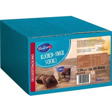 Bahlsen Süßigkeit Kuchen Snack Schoko 42510 60 Stück