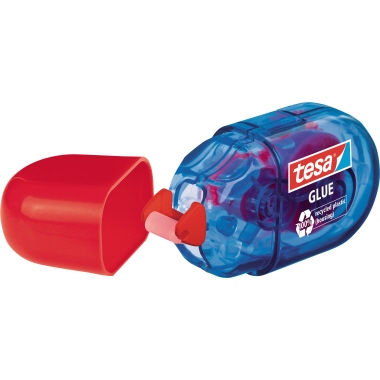 Mini-Kleberoller Tesa 59819 ecoLogo perm 5mmx6m rot, permanent
