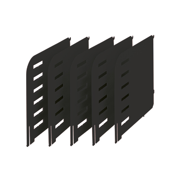 Sortierstation Styrorac 5 Trennwände schwarz/grau