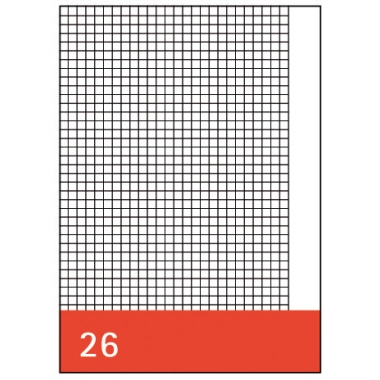 Kanzleipapier A3/A4 80g kariert mit Rand Lin26 A3 auf A4 5mm kariert mit Rand