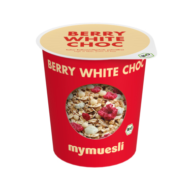 Müsli mymuesli berry white choc. 85g bio 