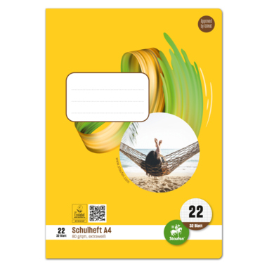 Schulhefte A4 80g 32Bl. kariert 040432022, Lineatur 22