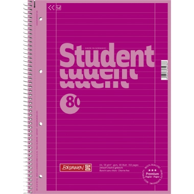 Collegeblock Brunnen 1067927126 A4 lin. Pink, 27