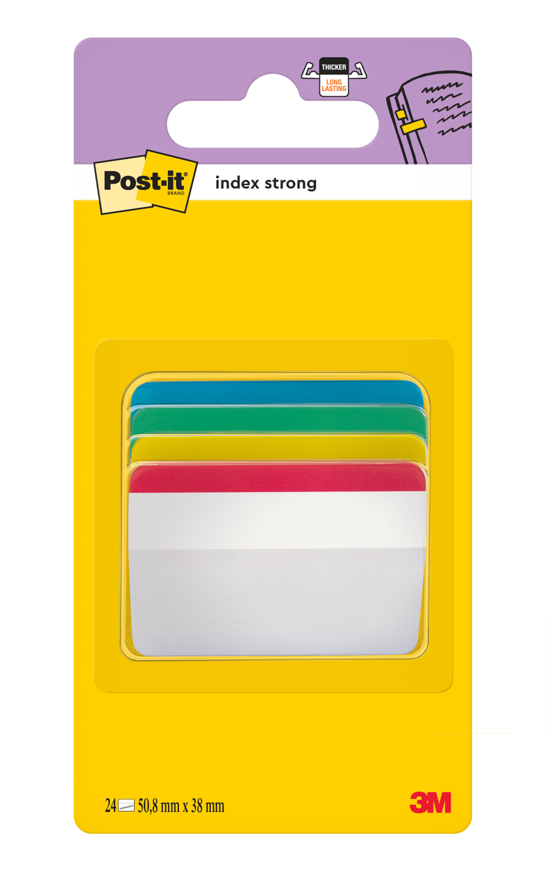 Haftstreifen Post-It Index 686-F1EU Strong