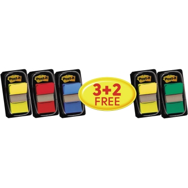 Post-it Index Promotion 680-P5 25,4x43,2mm 5 Spender á 50 Streifen