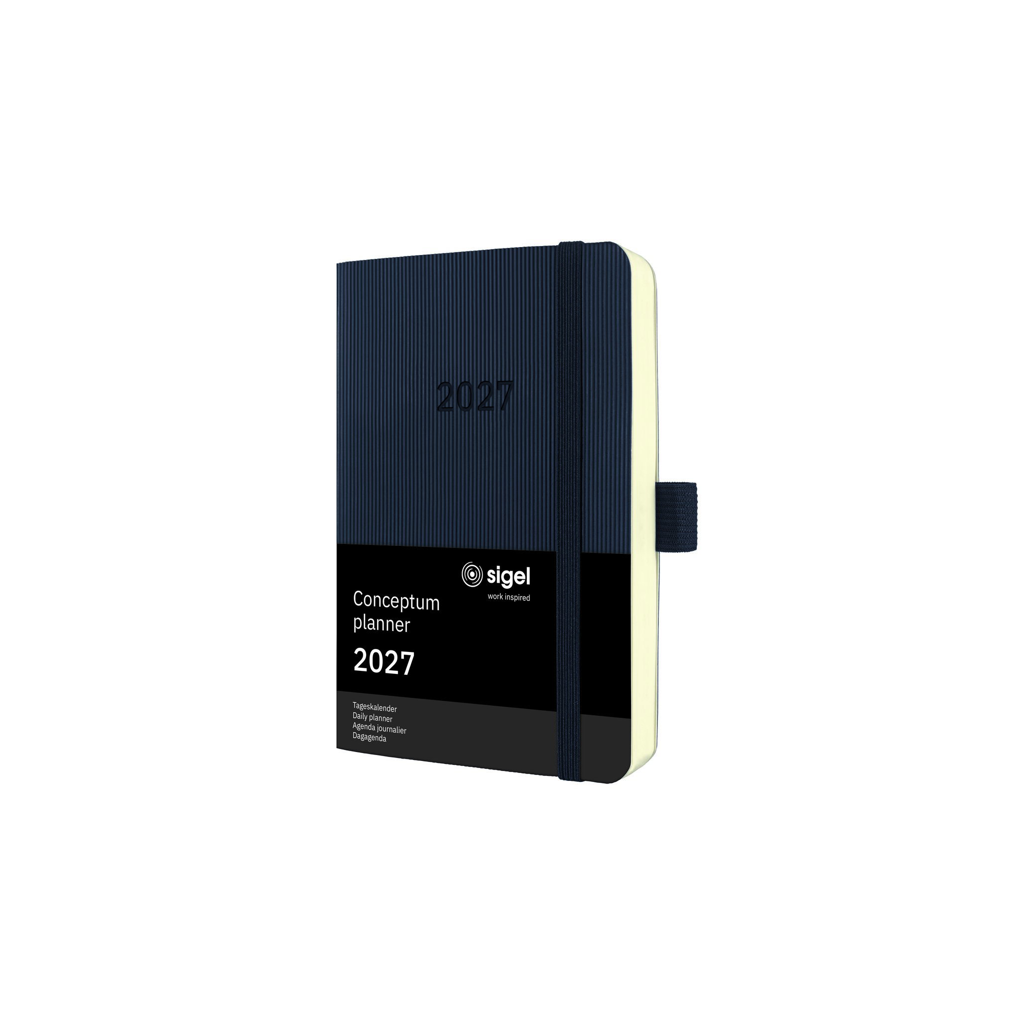 Buchkalender Sigel Conceptum C2721 schw. Din A6 1t/1s Softcover